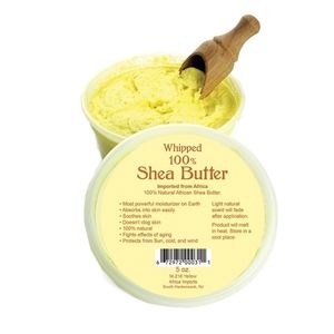 100% Natural Yellow Whipped Shea Butter, 5oz.